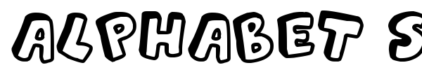 Alphabet Souplings font preview